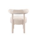 Lica Accent Chair Ivory Chenille -view5
