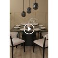 Loretta Square Black Dining Table -view3