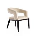 Madison Dining Chair - Chalk - Black frame-view1