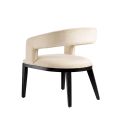 Madison Dining Chair - Chalk - Black frame-view3