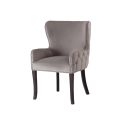 Margonia Chaise Carver, piétement noir - Gris colombe-view3