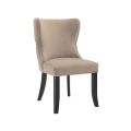 Margonia Chaise de salle à manger, piétement noir - Taupe-view2