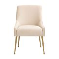 Mason Chaise de Salle à Manger - Craie - Piétement Or Brossé-view5