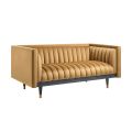 Metz Two Seat Sofa - Camel-view4