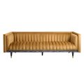 Metz Three Seater Sofa - Camel-view1