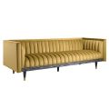 Metz Three Seater Sofa - Olive-view2