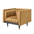 Metz Armchair - Camel-view1
