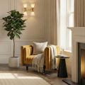 Metz Armchair - Camel-view2