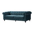 Monty 3-Sitzer Sofa - Pfauenblau-view4