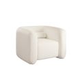 Munich Poltrona - Ciniglia Avorio-view1