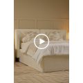 Munich Säng med Förvaring – Ivory Chenille-view3
