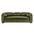 Munich Three Seat Sofa - Forest Green-view1