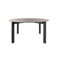 Niven 6-8 Seat Dining Table Concrete Effect - Black Legs-view1