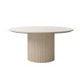 Ophelia Eettafel Rond Eiken Grijs Gewassen-view1