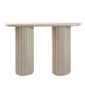 Ophelia Washed Grey Oak Console Table-view1