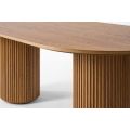 Ophelia Chestnut Dining Table and 6 Madison Light Taupe Dining Chairs-view6