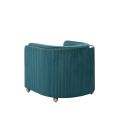 Ozman Lounge Fauteuil Pauw Blauw-view4