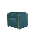 Ozman Lounge Fauteuil Pauw Blauw-view1