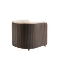 Ozman Fauteuil - Craie/Vison-view3