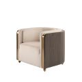 Ozman Fauteuil - Craie/Vison-view1