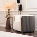 Ozman Fauteuil - Craie/Vison-view2