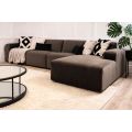 Pebble Large Right Hand Corner Sofa - Carbon-view2