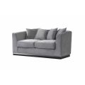 Pino Canapé 2 places, base chrome - Gris colombe-view5