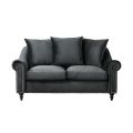 Portman Two Seat Sofa - Black-view1