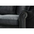 Portman Two Seat Sofa - Black-view6