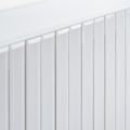 Anastasia Cache-radiateur en verre blanc, base argent-view3
