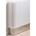 Anastasia Cache-radiateur en verre blanc, base argent-view2