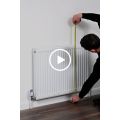 Anastasia Cache-radiateur en verre blanc, base argent-view4