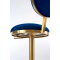 Ravello Tabouret de bar, piétement laiton - Bleu marine -view5