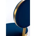 Ravello Tabouret de bar, piétement laiton - Bleu marine -view7