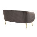Roanna 2-Sitzer Sofa -Anthrazit  Silber/Messing Beine-view7