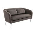Roanna 2-Sitzer Sofa -Anthrazit  Silber/Messing Beine-view6