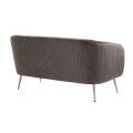 Roanna 2-Sitzer Sofa -Anthrazit  Silber/Messing Beine-view8