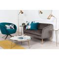 Roanna 2-Sitzer Sofa -Anthrazit  Silber/Messing Beine-view2