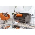 Roanna 2-Sitzer Sofa -Anthrazit  Silber/Messing Beine-view4