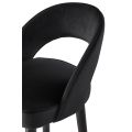 Rossini Tabouret de bar, extrémités argent - Noir-view4
