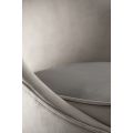 Selini Tabouret de bar, base argent - Gris colombe-view7
