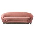 Selini Three Seat Sofa - Blush Pink-view1