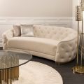 Fairfield Three Seat Sofa - Chalk - Brass base-view3