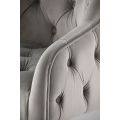 Sophia Chaise de salle à manger, extrémités argent - Gris colombe-view4