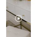 Stiletto Konsole - Weißglas – Messing-view1