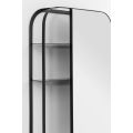 Stria Wall Mirror with Shelves – Black-view3