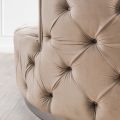 Frankfurt Causeuse, base argent -Taupe-view5