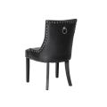 (ID:36666-36721) 2 x TORINO CHAIR (77) -BLACK PU - RING-view1