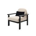 Waldo Armsessel – Helltaupe-farbenes Chenille-view1
