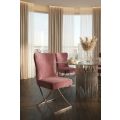 Wexler Matstol Blush Pink - Ben i Silver -view2
